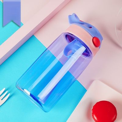 Bottiglia di acqua per bambini senza BPA con coperchio e maniglia di paglia per acqua bollente e sostenibile