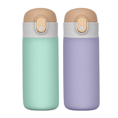 16 oz Bambini Flasca impermeabile con paglia Popolare Sport Bottiglia d'acqua in acciaio inossidabile