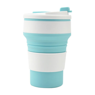 350 ml/500 ml Stampa personalizzata Tazza pieghevole in silicone per bottiglia d'acqua portatile riutilizzabile