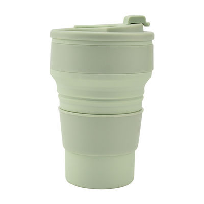 350 ml/500 ml Stampa personalizzata Tazza pieghevole in silicone per bottiglia d'acqua portatile riutilizzabile