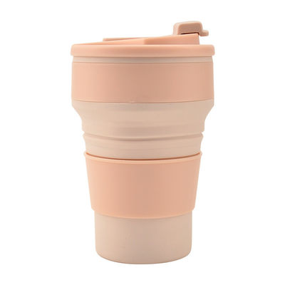 350 ml/500 ml Stampa personalizzata Tazza pieghevole in silicone per bottiglia d'acqua portatile riutilizzabile