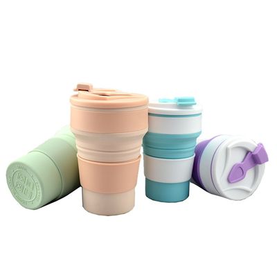 Logo personalizzato Acceptabile Tazza da viaggio in silicone Ideale per viaggi e attività all'aria aperta