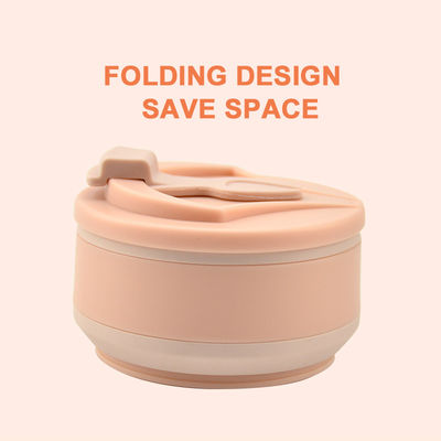 Logo personalizzato Acceptabile Tazza da viaggio in silicone Ideale per viaggi e attività all'aria aperta