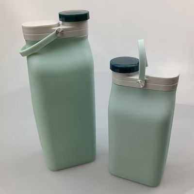 Logo personalizzato Bottiglia di acqua potabile in silicone pieghevole Perfetto per regali d'affari