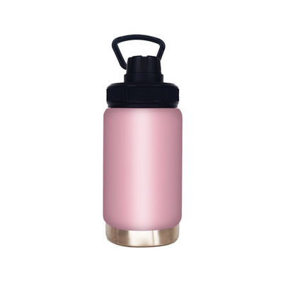 12 oz di flacone rosa a doppia parete riutilizzabile con prestazioni di isolamento termico e maniglia