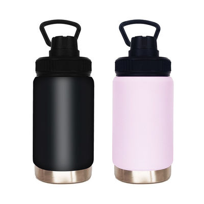 12 oz di flacone rosa a doppia parete riutilizzabile con prestazioni di isolamento termico e maniglia