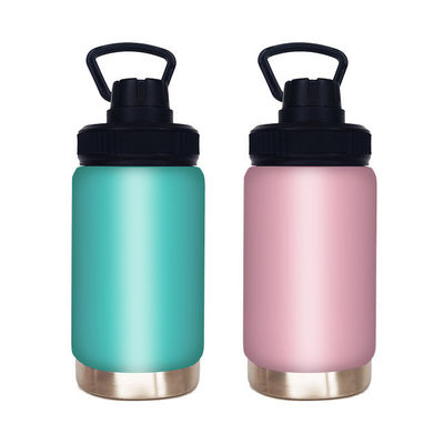 12 oz di flacone rosa a doppia parete riutilizzabile con prestazioni di isolamento termico e maniglia