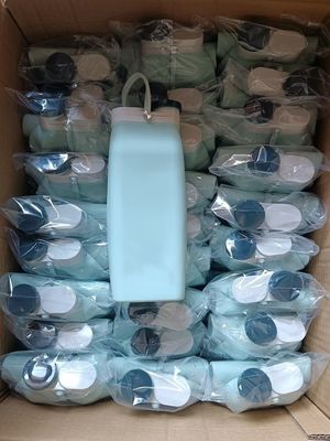 Bottiglia d'acqua riutilizzabile Moda Bottiglie d'acqua di silicone pieghevoli da 600 ml per una facile portabilità