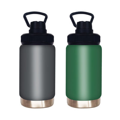 Bottiglia d'acqua in acciaio inossidabile personalizzata di grande capacità per sport doppia parete Eco-friendly
