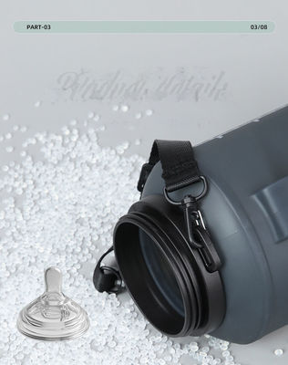 Flascia d'acqua in silicone ripiegabile senza BPA Prime organico personalizzato per regali