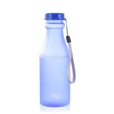 PC Plastico 550ml Portable Frosted bottle di acqua sigillata per viaggiare Yoga Running Camping