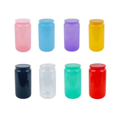 Bottiglia da bere in vetro 16 oz Colorevole Moda Forma Portatile per Acqua di Frutta Gratuita