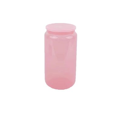 Bottiglia da bere in vetro 16 oz Colorevole Moda Forma Portatile per Acqua di Frutta Gratuita