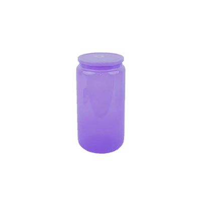Bottiglia da bere in vetro 16 oz Colorevole Moda Forma Portatile per Acqua di Frutta Gratuita