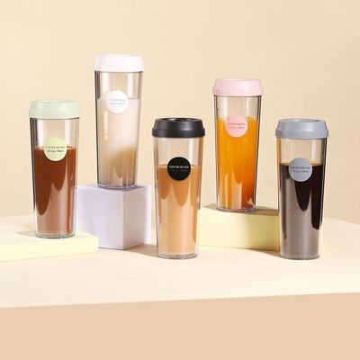 Accessori con tappo di design moderno 320ml/420ml/520ml/700ml Bottiglia di plastica per esterni
