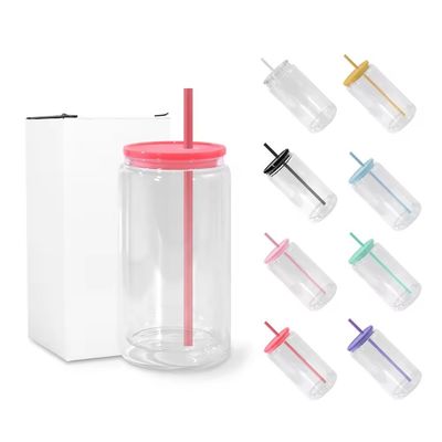 Bottiglia da bere in vetro portatile colorata Bottella di vetro a forma gratuita Bottella d'acqua di frutta