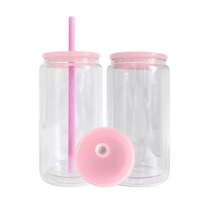 Bottiglia da bere in vetro portatile colorata Bottella di vetro a forma gratuita Bottella d'acqua di frutta
