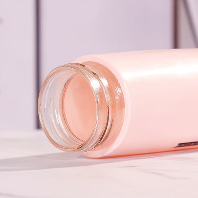 Bottiglia di tè in vetro sostenibile da 450 ml con resistenza alle alte temperature e logo personalizzato
