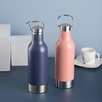 16oz Custom Double Wall Acciaio Inossidabile Isolato Bottiglia d'Acqua Vaso con Logo