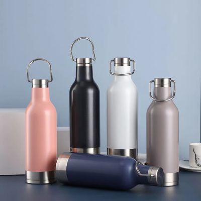 16oz Custom Double Wall Acciaio Inossidabile Isolato Bottiglia d'Acqua Vaso con Logo