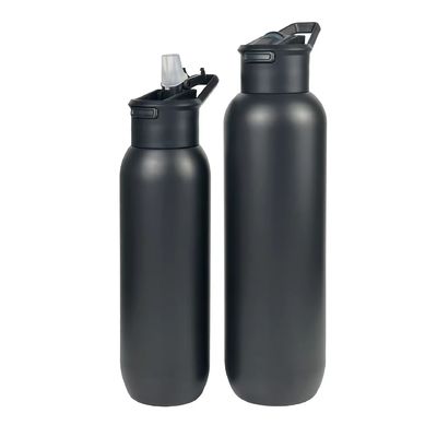 Flasca di acciaio inossidabile isolante sotto vuoto con maniglia verde 580ml e 1000ml