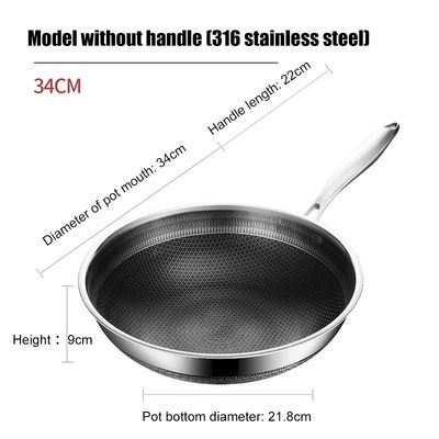 Cucina in acciaio inossidabile 316 di 32 cm e 34 cm