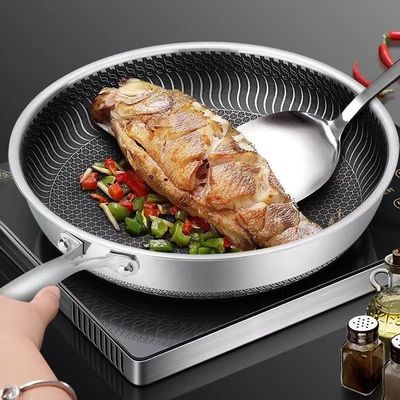 Scopo generale Acciaio inossidabile Woks personalizzabile e non attacca per le vostre esigenze di cucina