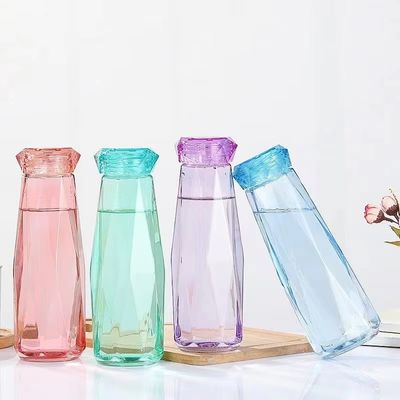 Conveniente bottiglia d'acqua in vetro da 21,5*7,5 cm Ideale per ufficio campeggi e stili di vita attivi