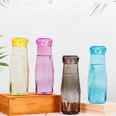 Conveniente bottiglia d'acqua in vetro da 21,5*7,5 cm Ideale per ufficio campeggi e stili di vita attivi