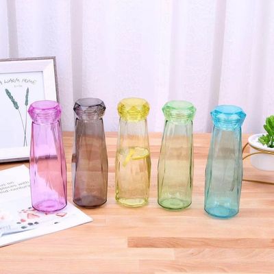 Tipologia di utensili da bere MUGS Moderno Disegno Colorato Moderno Bottiglia Portatile in Vetro