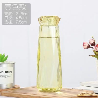 Stile Portatile Ufficio Campeggio Sport Bottiglia d'acqua in vetro con birra Can Glass 21.5*7.5cm