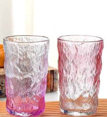 LID trasparente trasparente può vetro 350ml creativo portatile prova di perdite colore corteccia