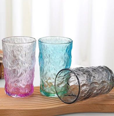 LID trasparente trasparente può vetro 350ml creativo portatile prova di perdite colore corteccia