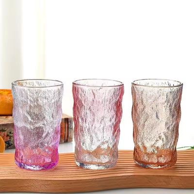 LID trasparente trasparente può vetro 350ml creativo portatile prova di perdite colore corteccia