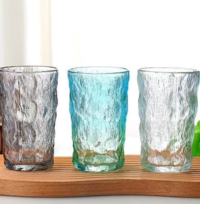 LID trasparente trasparente può vetro 350ml creativo portatile prova di perdite colore corteccia