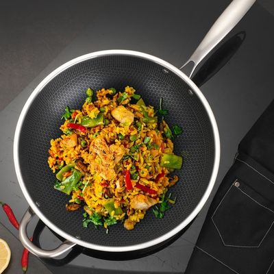 Cucina a nido di miele utensili da cucina antiaderenti per uso generale a gas e cottura a induzione 32/34 cm di diametro