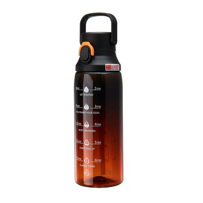 Bottiglia di motivazione sportiva con indicatore di tempo Scala 750ml PC Plastica trasparente
