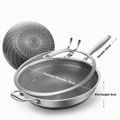 Cucina rifornita Cucine imperdibili con pentole antiaderenti a nido di miele con maniglia resistente al calore