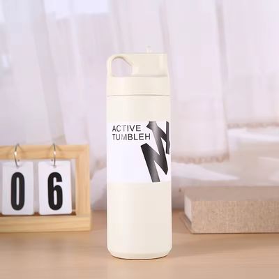 Logo personalizzato Bottiglia d'acqua in acciaio inossidabile da 550 ml Termo vuoto Tazza creativa per lo sport