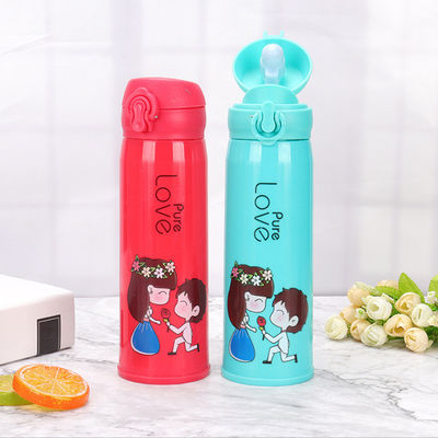 Acqua calda e fredda 500 ml Bottiglia di acqua di vetro per bambini Sport e avventure all' aperto