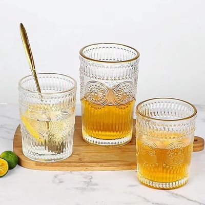 Esempio Fornire tazza di vetro succo di caffè bevanda tazza di vetro 300ml 380ml Design Style Classic