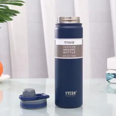 Flaschetta termica riutilizzabile Eco-friendly Wide Mouth Double Wall Stainless Steel Bottle