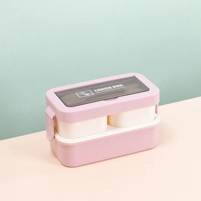 Vantaggio ecologico Reutilizzabile Portable Plastic Bento Lunch Box per tutte le età