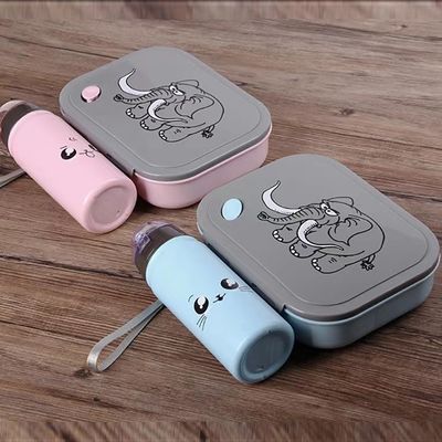 1000 ml 400 ml riutilizzabile portabile Compartimento in plastica Microonde Bento Box per bambini