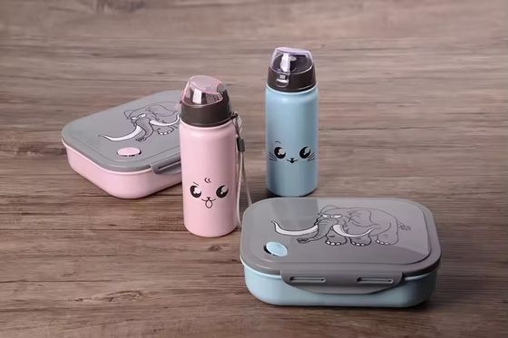 1000 ml 400 ml riutilizzabile portabile Compartimento in plastica Microonde Bento Box per bambini