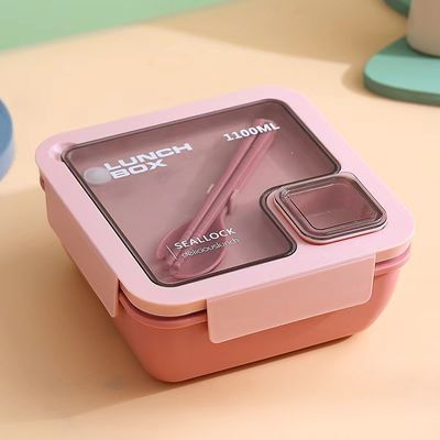 Bento portabile riutilizzabile con scatola di plastica per tutti gli studenti