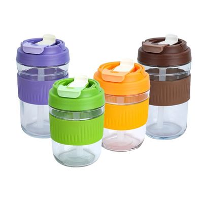 Tazze da caffè portatili da 400 ml/550 ml Tazze da caffè riutilizzabili con coperchio e paglia 2024 Design