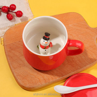 Tazze di ceramica fatte a mano per animali 3D per il tè e il caffè
