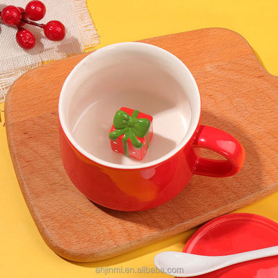 Tazze di ceramica fatte a mano per animali 3D per il tè e il caffè