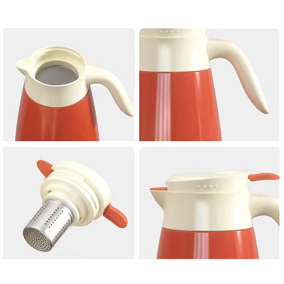 Disegno PORTABLE Caldaia termo con grande capacità 304 Acciaio inossidabile Bottiglia a vuoto Caffè con manico